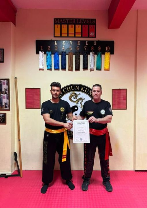 2nd higher grade golden belt wing chun martial arts